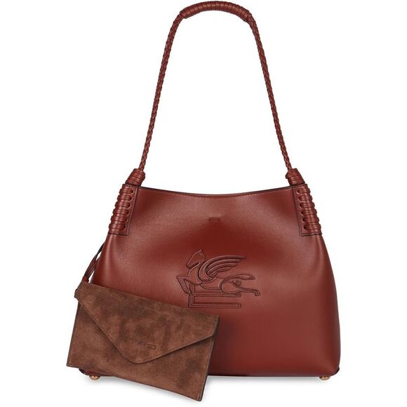 ETRO Leather Tote Bag with Pegasus Motif Women RED Totes - Picture 5 of 5